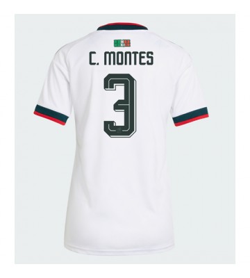 Mexiko Cesar Montes #3 Bortatröja Dam VM 2026 Kortärmad